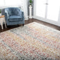 Ulani Contemporary Oriental Distressed Damask Rug FredCo