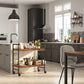 Universal Casters Kitchen Cart FredCo