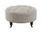 Upendo Pattern Fabric Ottoman w/Casters FredCo