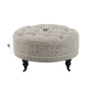 Upendo Pattern Fabric Ottoman w/Casters FredCo