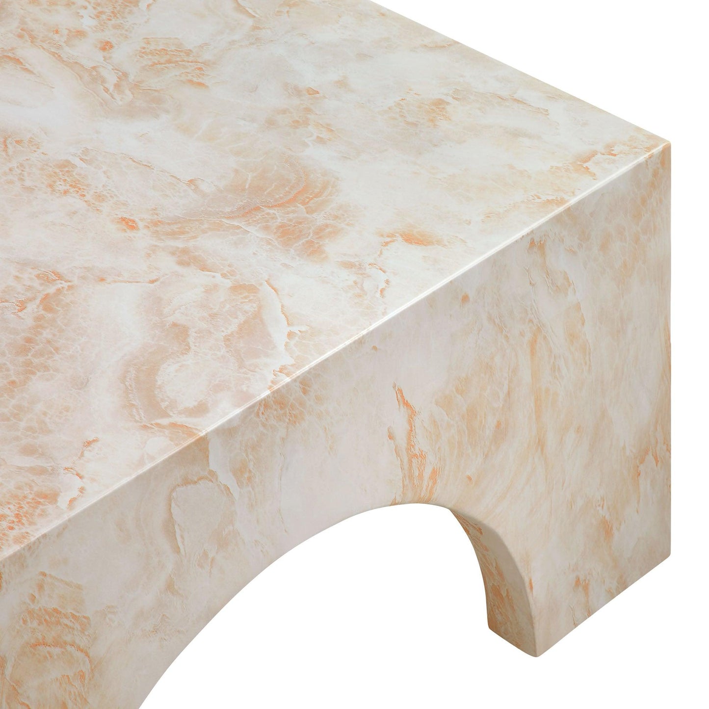 Valen Indoor - Outdoor Patio Arched Concrete Coffee Table by Modway FredCo