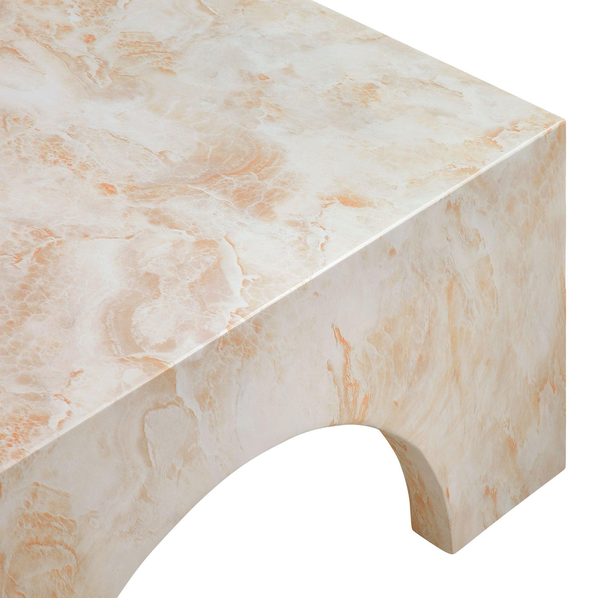 Valen Indoor - Outdoor Patio Arched Concrete Coffee Table by Modway FredCo