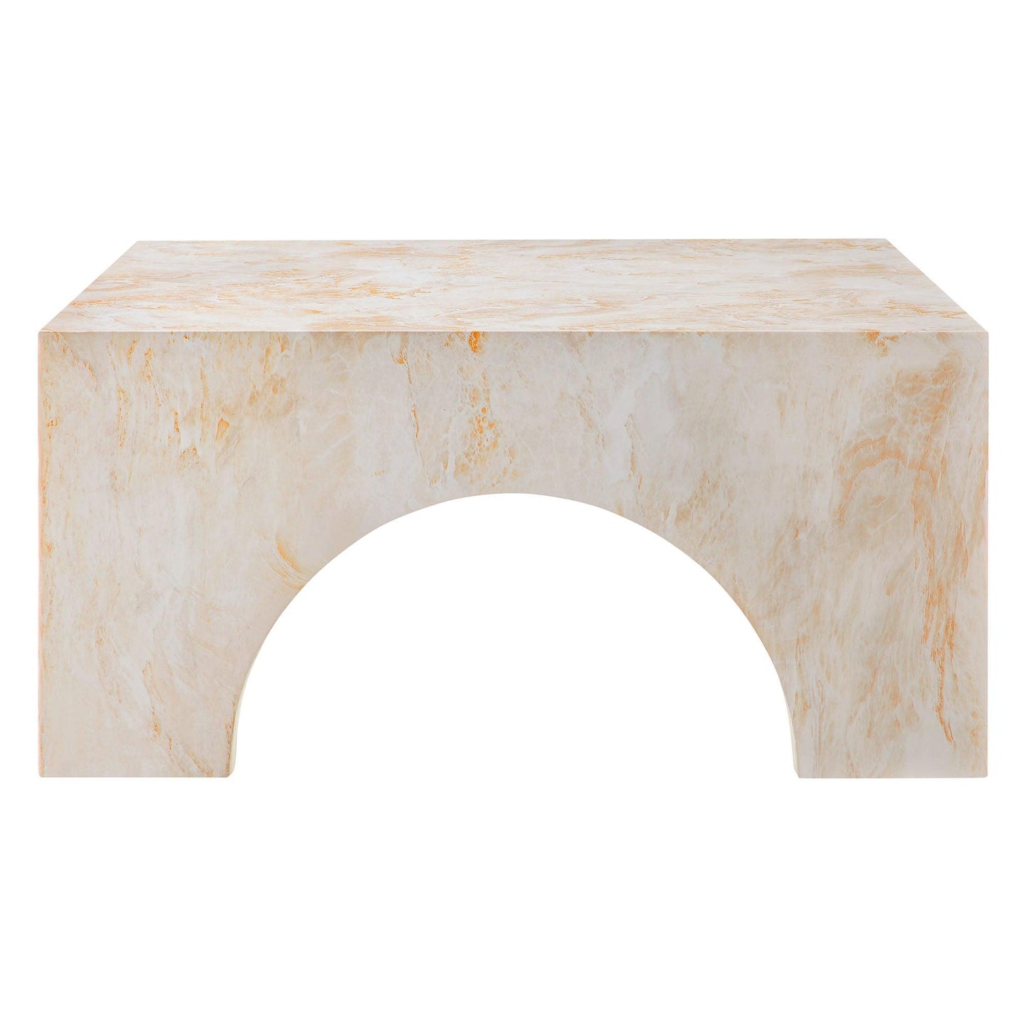 Valen Indoor - Outdoor Patio Arched Concrete Coffee Table by Modway FredCo