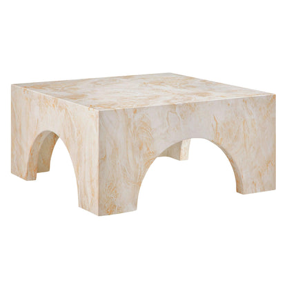 Valen Indoor - Outdoor Patio Arched Concrete Coffee Table by Modway FredCo