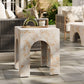 Valen Square Indoor - Outdoor Patio Arched Concrete Side Table by Modway FredCo