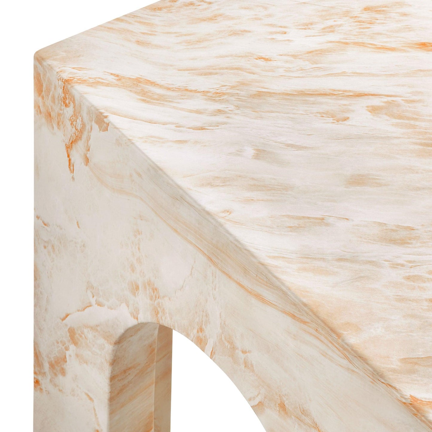 Valen Square Indoor - Outdoor Patio Arched Concrete Side Table by Modway FredCo
