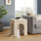 Valen Square Indoor - Outdoor Patio Arched Concrete Side Table by Modway FredCo