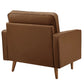 Valour Tufted Vegan Leather Accent Armchair by Modway EEI-6971 FredCo