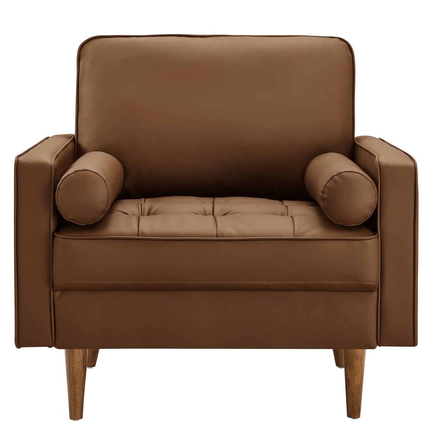 Valour Tufted Vegan Leather Accent Armchair by Modway EEI-6971 FredCo