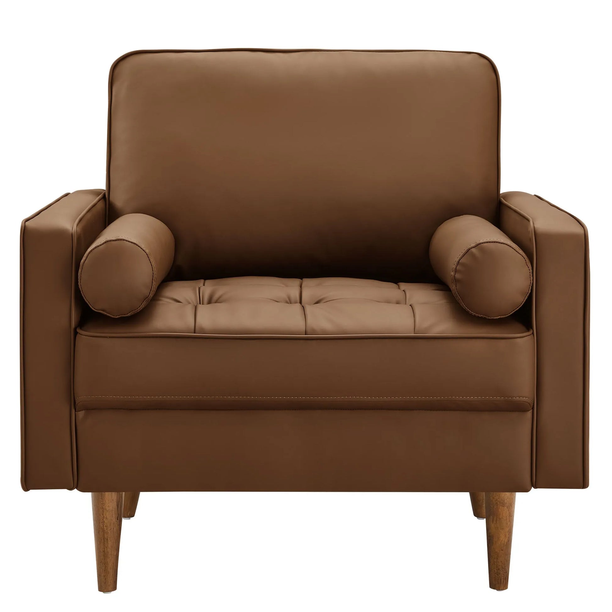 Valour Tufted Vegan Leather Accent Armchair by Modway EEI-6971 FredCo