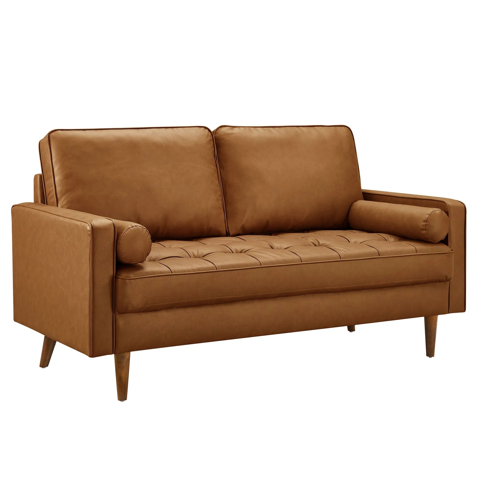 Valour Tufted Vegan Leather Loveseat by Modway EEI-6972 FredCo