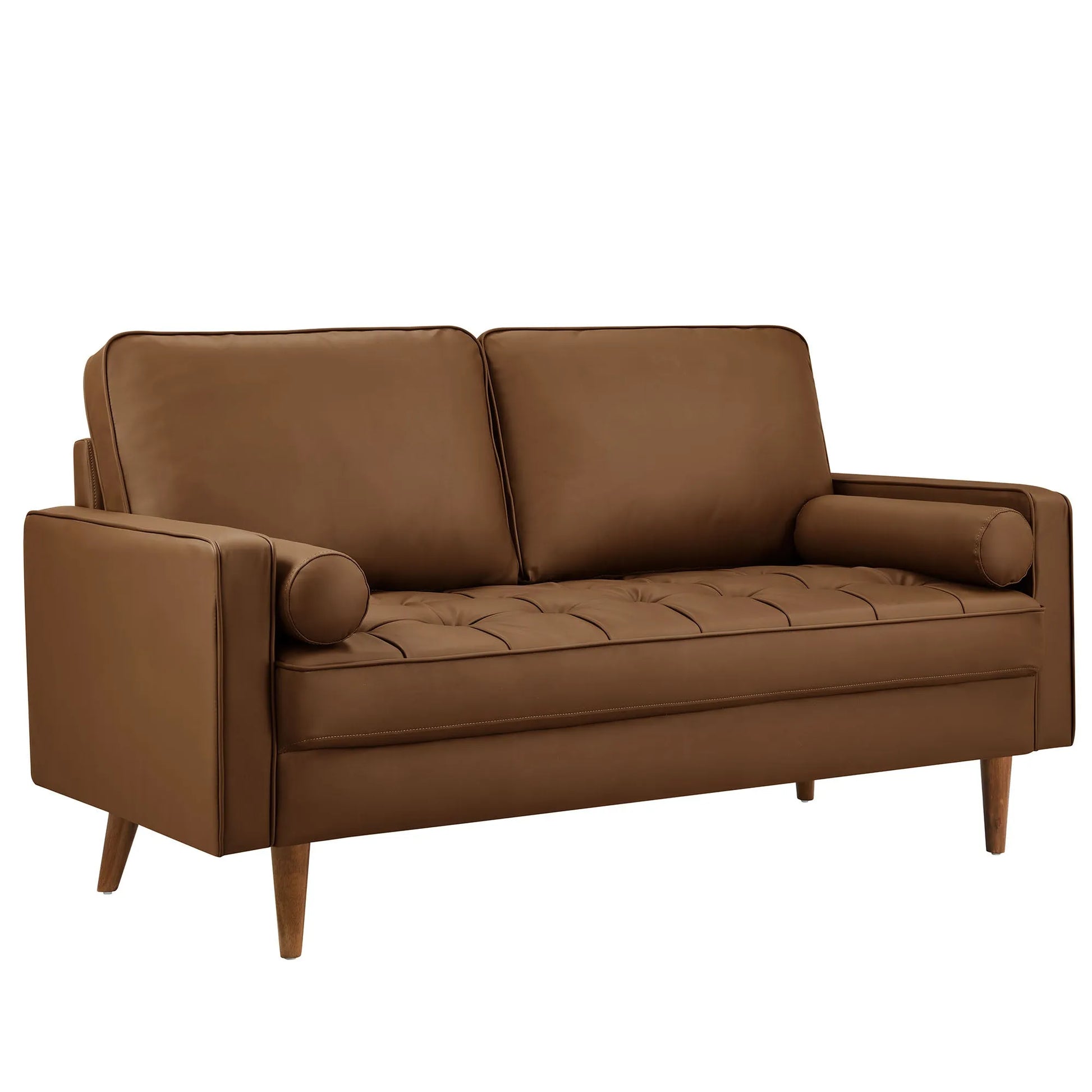 Valour Tufted Vegan Leather Loveseat by Modway EEI-6972 FredCo