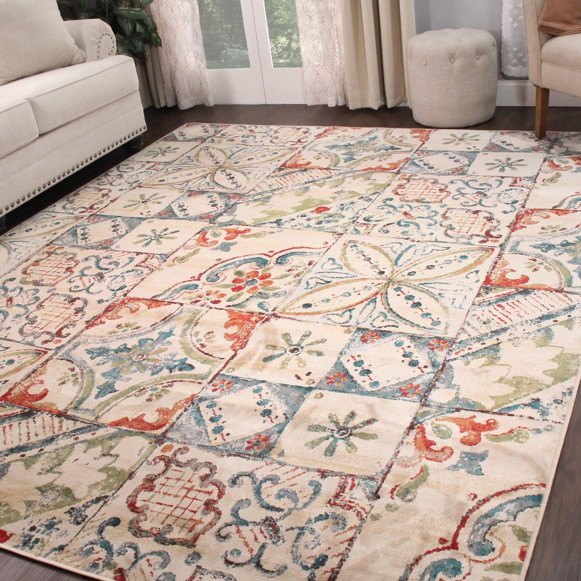 Vanessa Rustic Patchwork Indoor Modern Area Rug by Superior FredCo