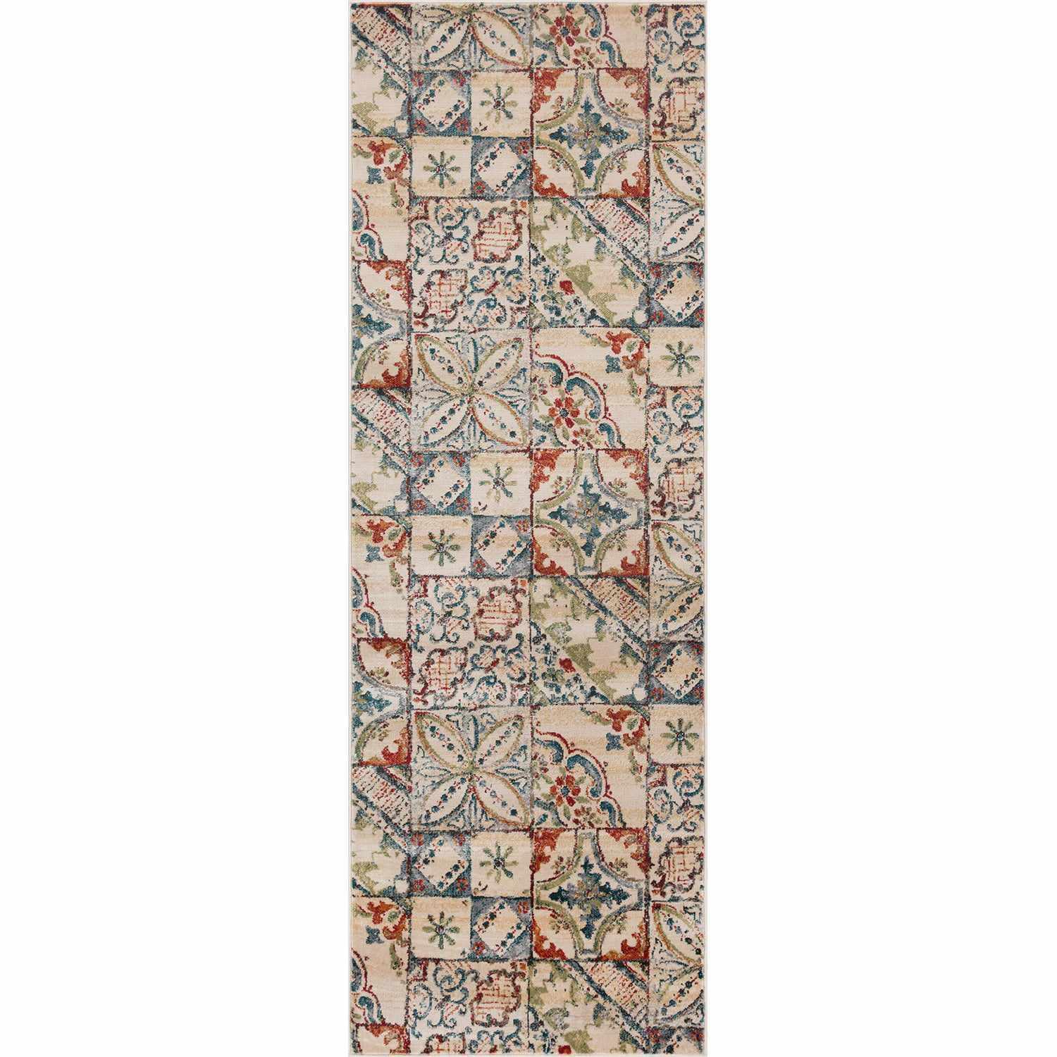 Vanessa Rustic Patchwork Indoor Modern Area Rug by Superior FredCo