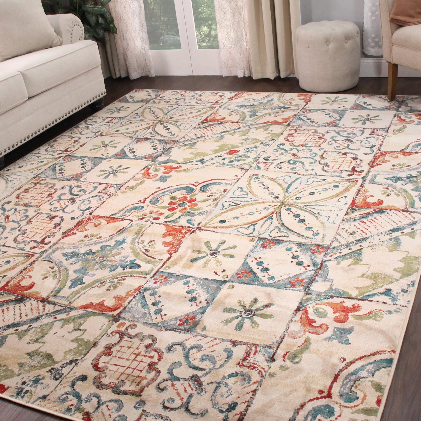 Vanessa Rustic Patchwork Indoor Modern Area Rug by Superior FredCo