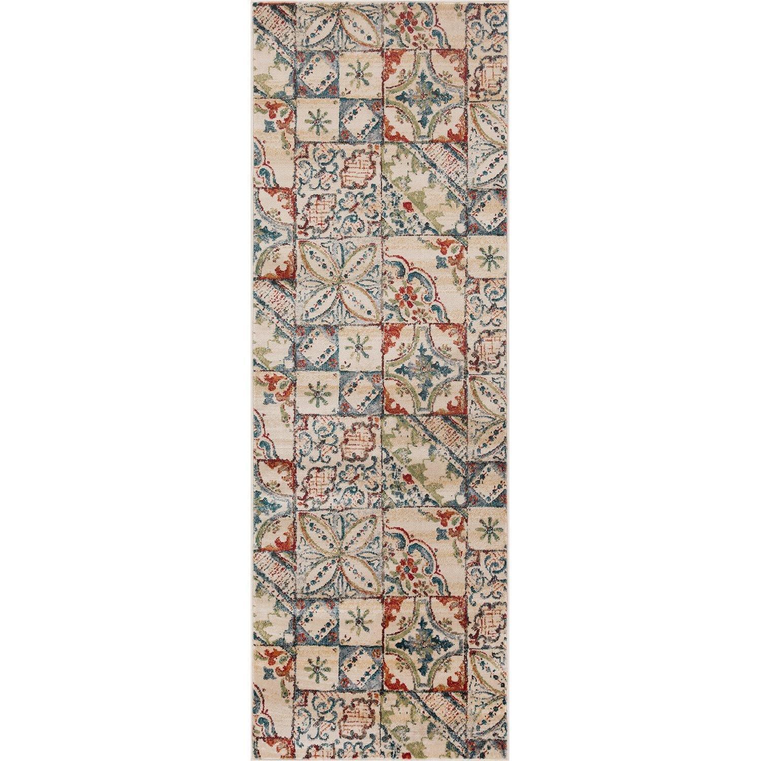 Vanessa Rustic Patchwork Indoor Modern Area Rug by Superior FredCo