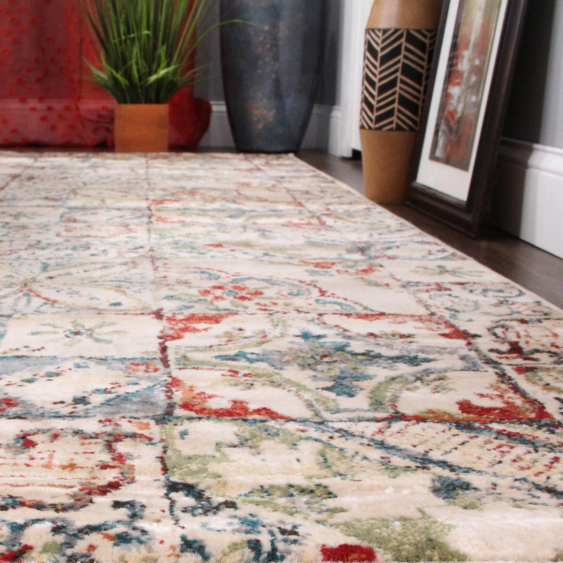 Vanessa Rustic Patchwork Indoor Modern Area Rug by Superior FredCo