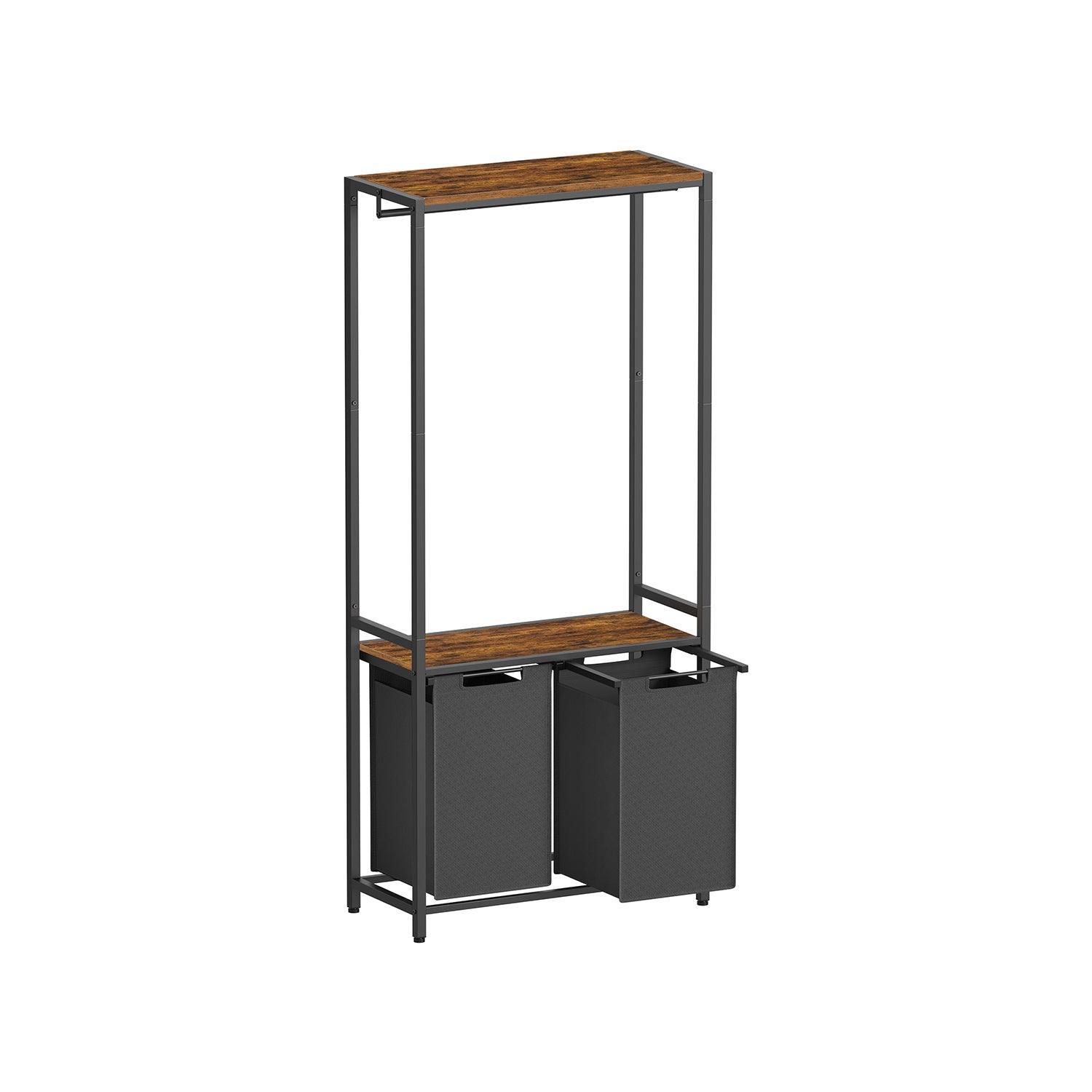 VASAGLE 2-Section Laundry Hamper FredCo