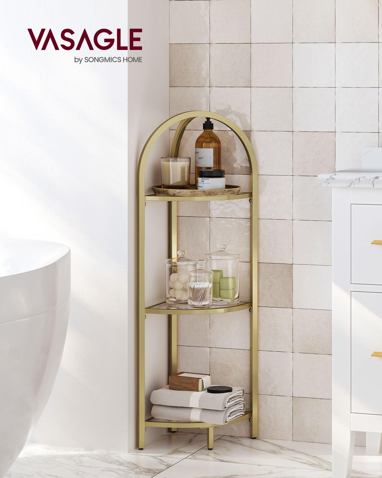 VASAGLE 3-Tier Corner Shelf Stand FredCo