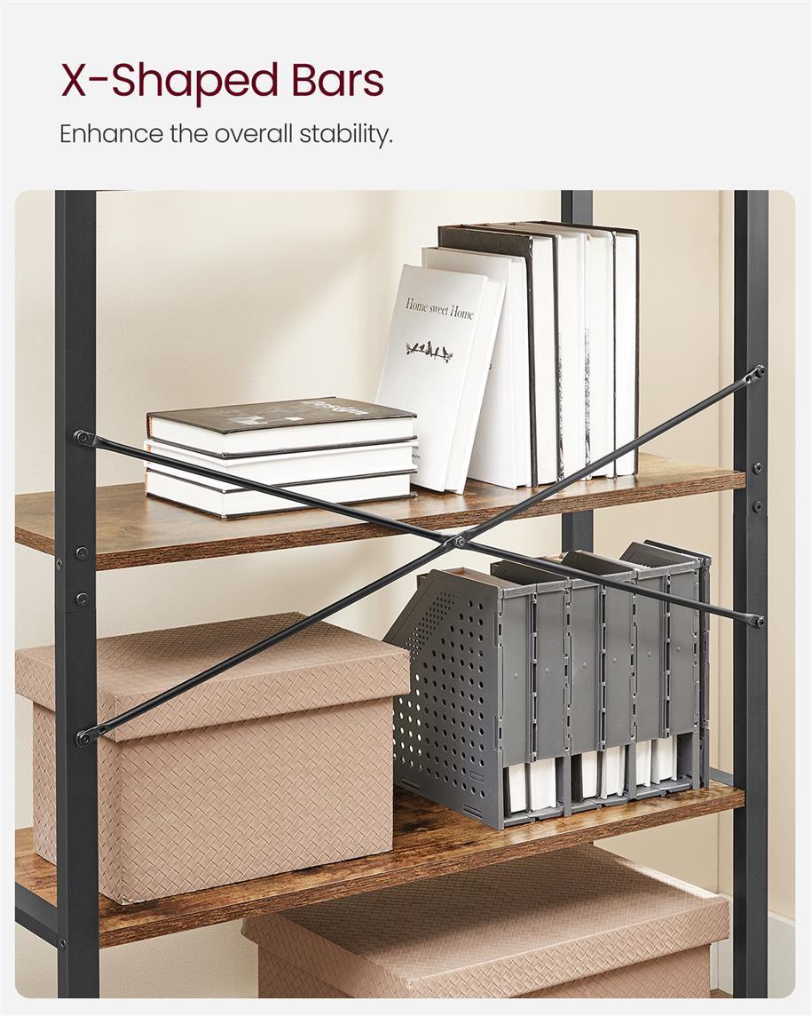 VASAGLE 5-Tier Storage Rack with Steel Frame FredCo
