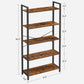 VASAGLE 5-Tier Storage Rack with Steel Frame FredCo