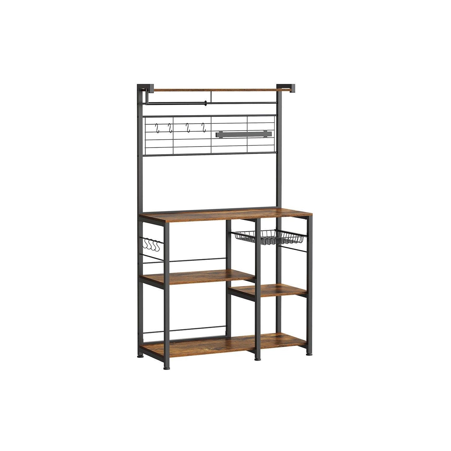 VASAGLE Bakers Rack with Magnetic Knife Holder FredCo