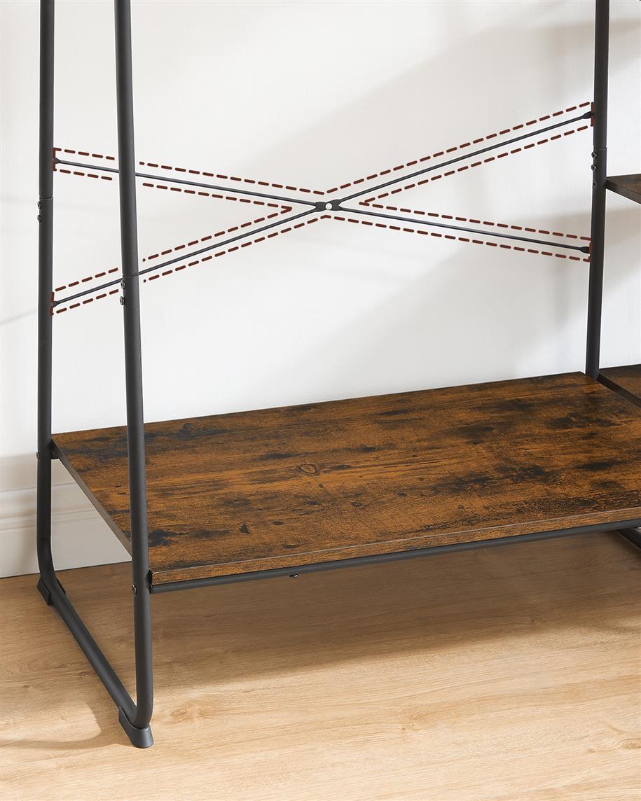 VASAGLE Clothing Rack with Shoe Shelf FredCo