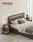 VASAGLE Nightstand with Charging Station FredCo
