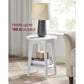 VASAGLE Round End Table with Lower Shelf FredCo