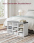 VASAGLE Shoe Bench with 9 Compartments FredCo
