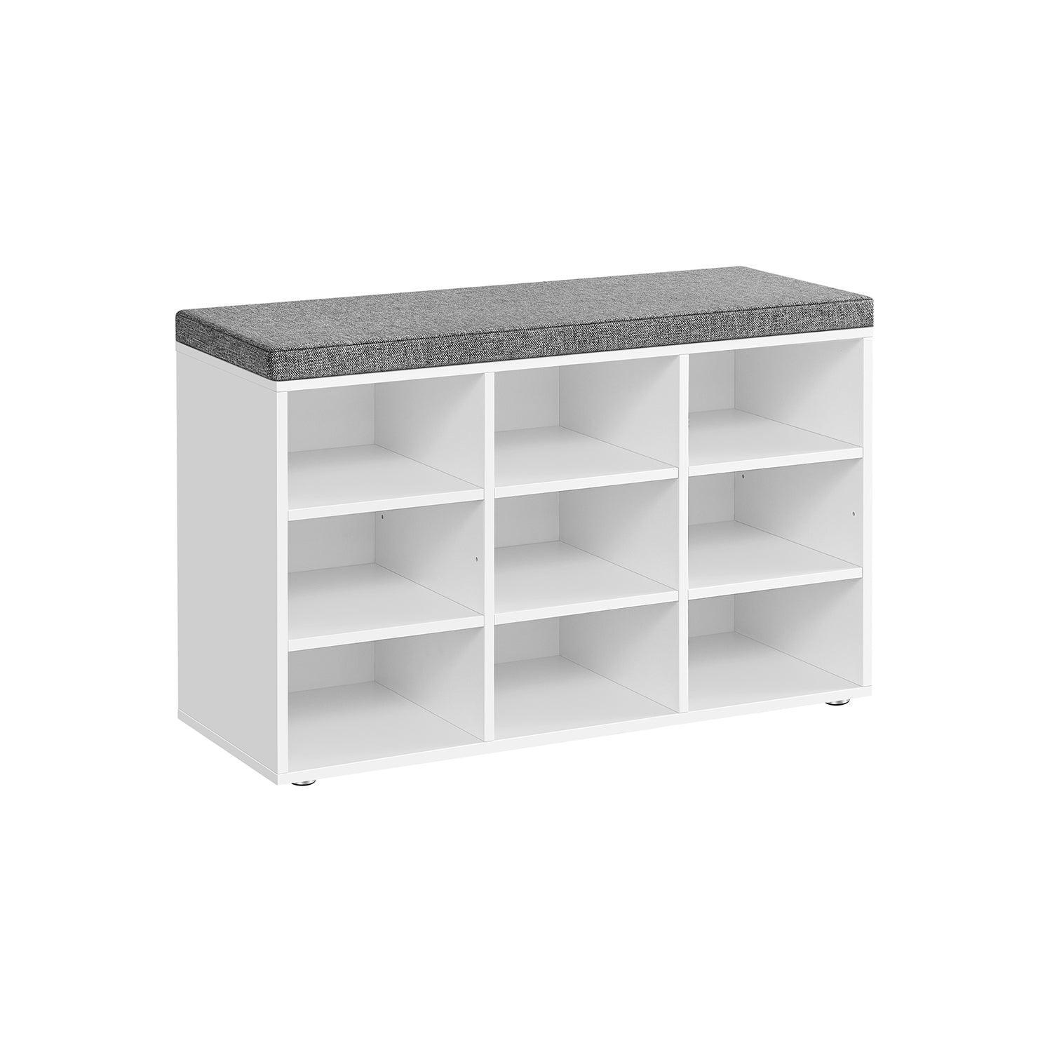 VASAGLE Shoe Bench with 9 Compartments FredCo