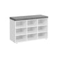 VASAGLE Shoe Bench with 9 Compartments FredCo