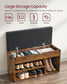 VASAGLE Storage Bench with Cushion FredCo