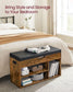 VASAGLE Storage Bench with Cushion FredCo