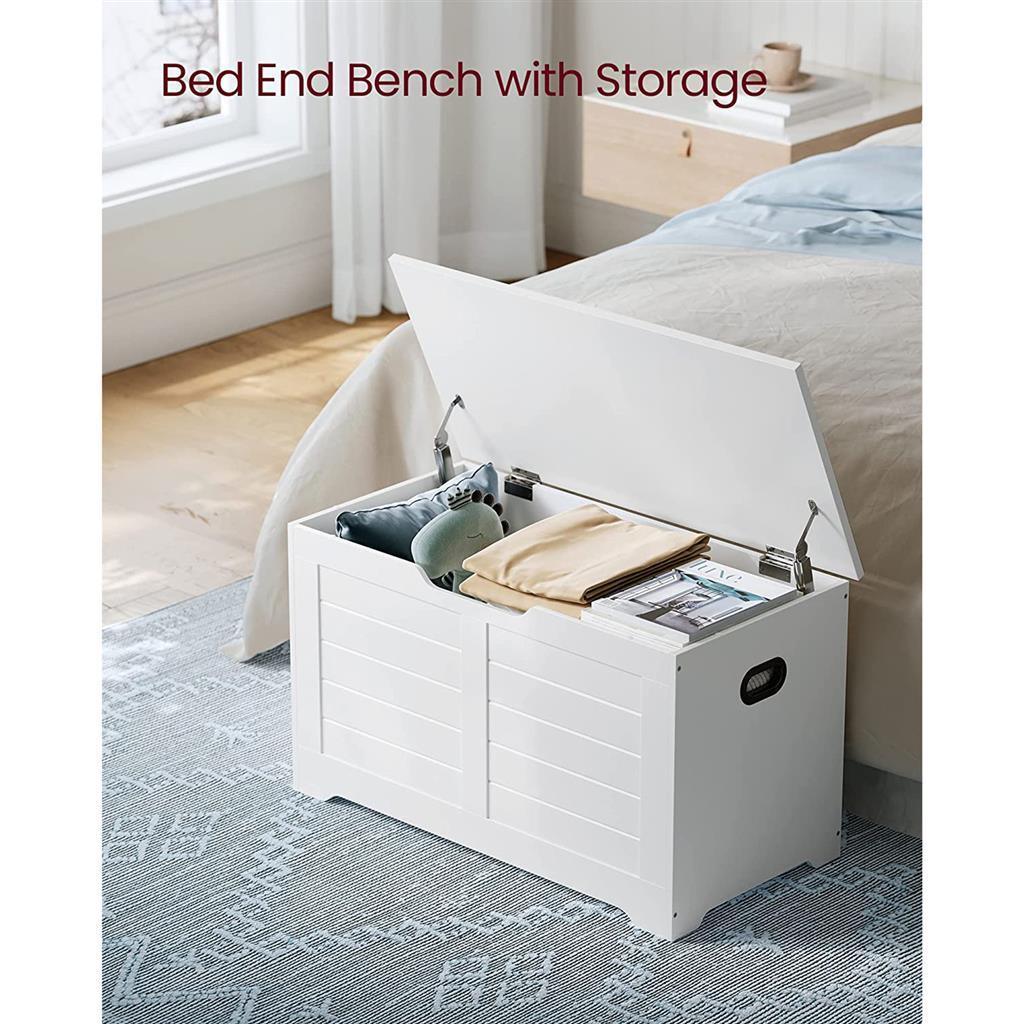 VASAGLE Storage Trunk with 2 Safety Hinges FredCo