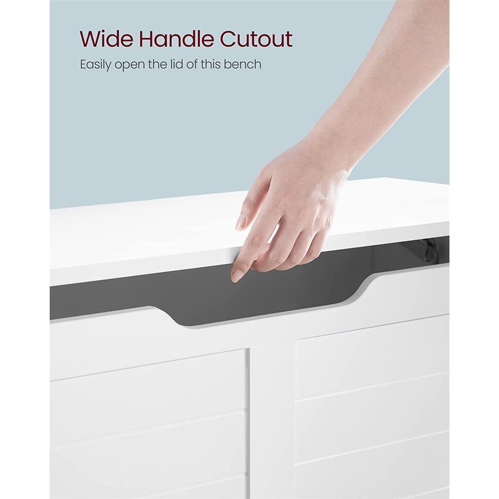 VASAGLE Storage Trunk with 2 Safety Hinges FredCo