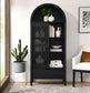 Vaughn 71" Arched Storage Display Cabinet by Modway EEI-7167 FredCo
