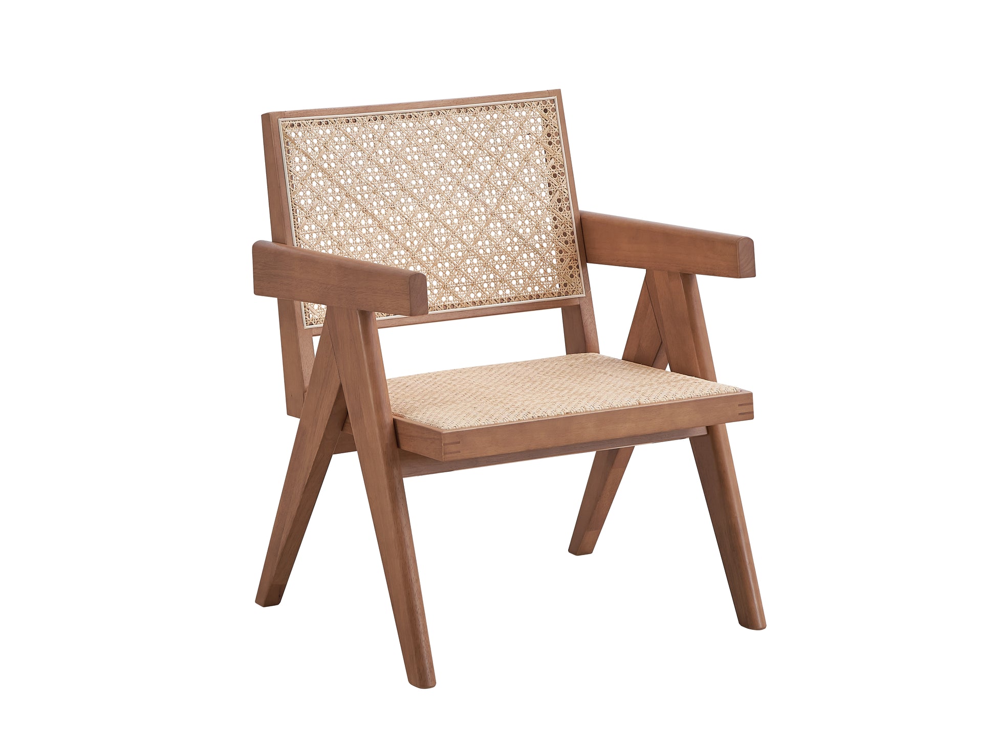 Velentina Rattan & Natural Finish Accent Chair FredCo