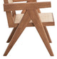 Velentina Rattan & Natural Finish Accent Chair FredCo