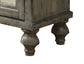 Velika Weathered Gray Finish Console Table w/ 1 Open Compartment Storage FredCo
