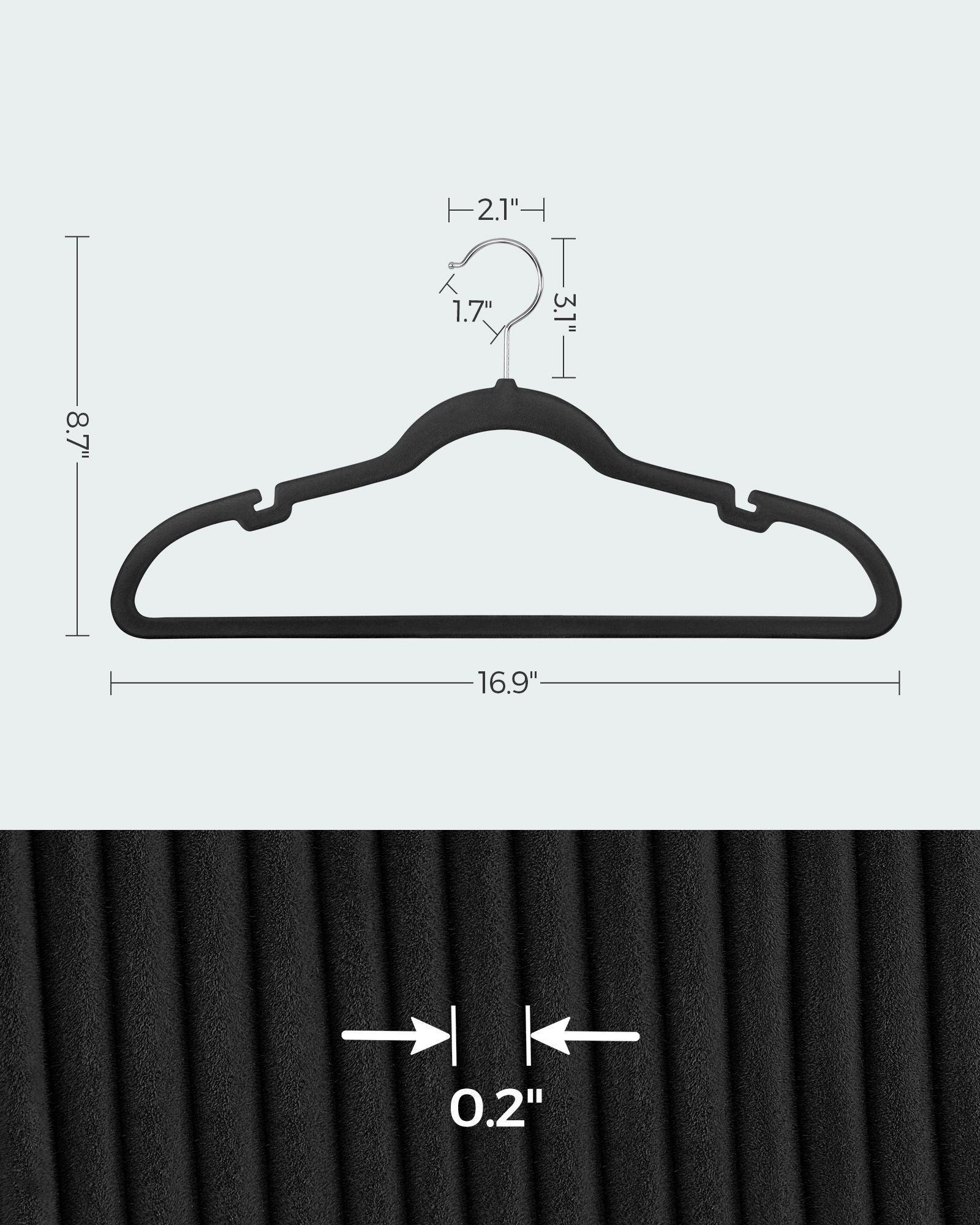 Velvet Hangers 30 Pack, Non-Slip Clothes Hangers FredCo