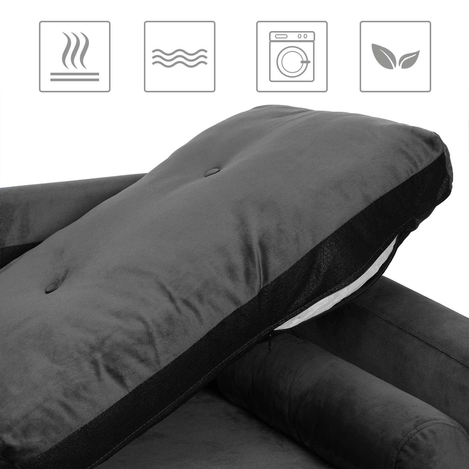 Velvet Surface Sofa FredCo