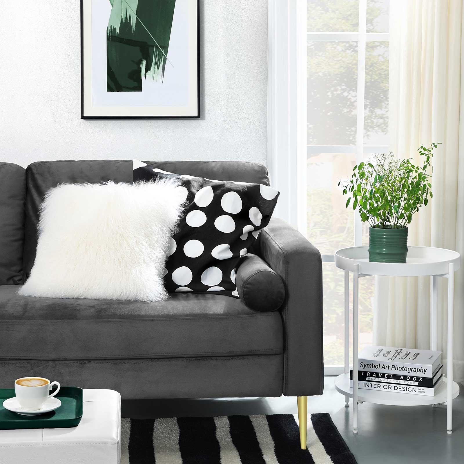 Velvet Surface Sofa FredCo