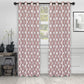 Venetian Damask Floral Jacquard Vintage Grommet Curtain Panel Set FredCo