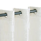 Venetian Damask Floral Jacquard Vintage Grommet Curtain Panel Set FredCo