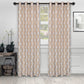 Venetian Damask Floral Jacquard Vintage Grommet Curtain Panel Set FredCo