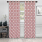 Venetian Damask Floral Jacquard Vintage Grommet Curtain Panel Set FredCo