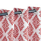 Venetian Damask Floral Jacquard Vintage Grommet Curtain Panel Set FredCo