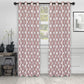 Venetian Damask Floral Jacquard Vintage Grommet Curtain Panel Set FredCo
