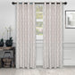Venetian Damask Floral Jacquard Vintage Grommet Curtain Panel Set FredCo